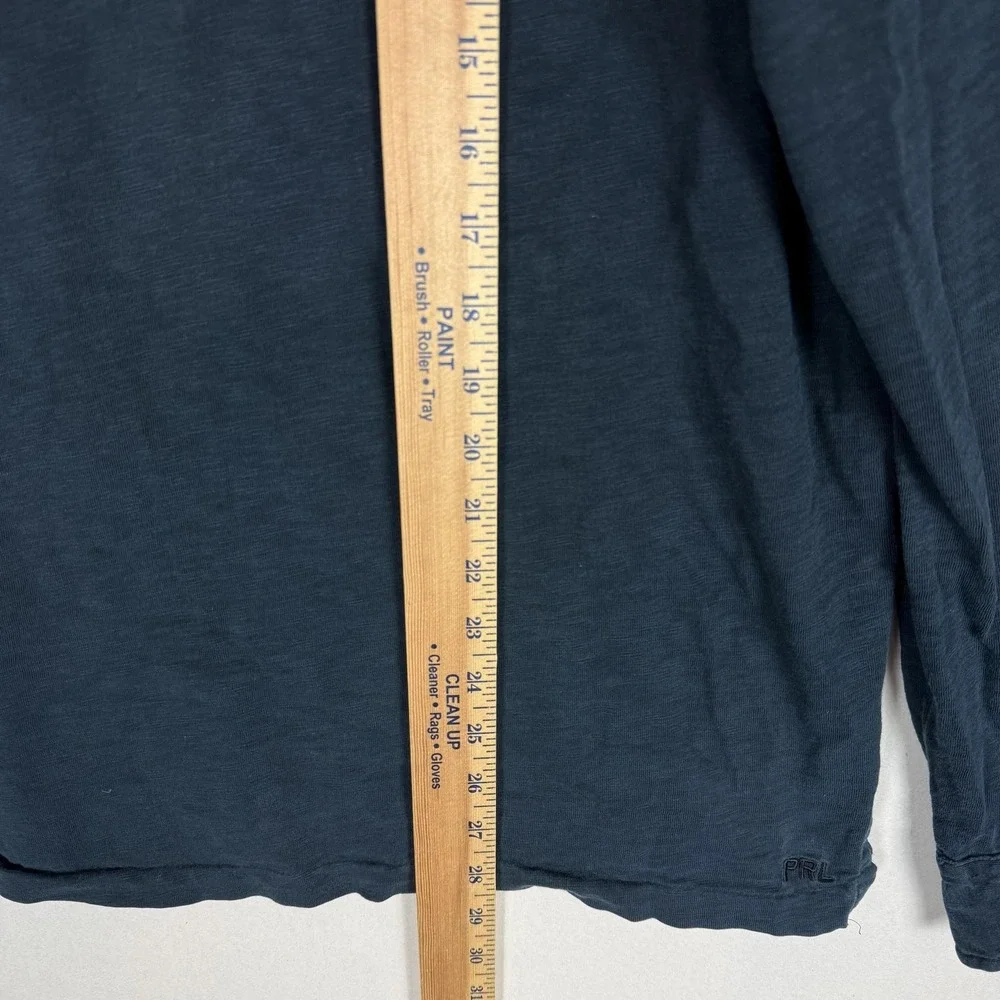 Polo Ralph Lauren Polo Shirt Mens XL Blue Long Sleeve Pocket Cotton Jersey